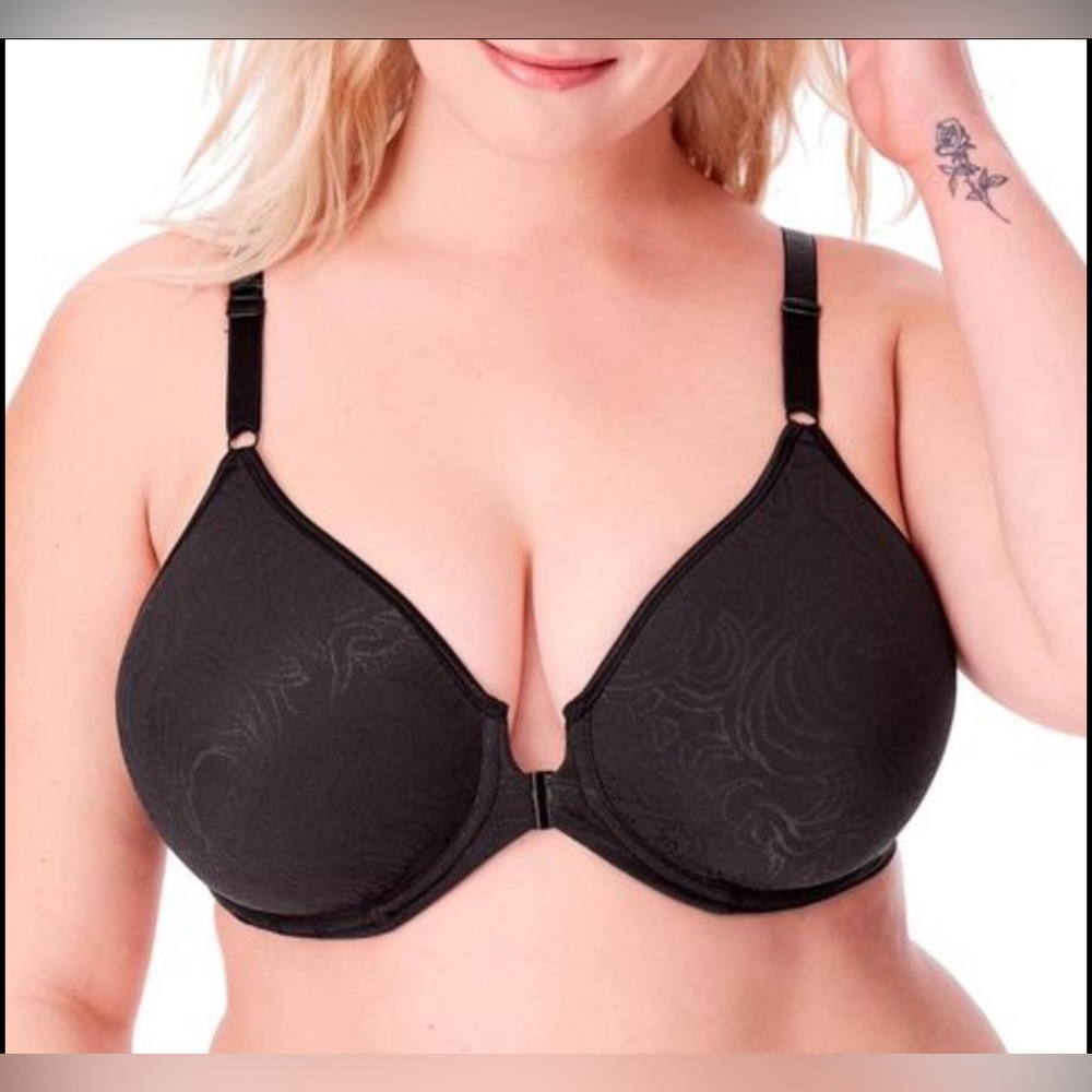 Underwire Shaping Bra, Comfort Revolution T-shirt Bra, Front-close Bra Size 40DD